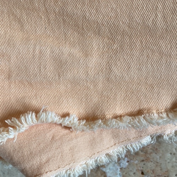 Celebrity Pink Denim Shorts Womens XXL raw hem High rise Peach Beach Loungewear - Picture 3 of 7